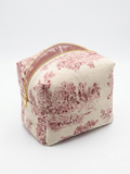 Trousse compatible Dyson Airwrap™ — Modèle Toile de Jouy Framboise x Rose Pastel