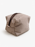 Trousse de maquillage (S) - Modèle Vichy Beige I Marron x Uni Marron