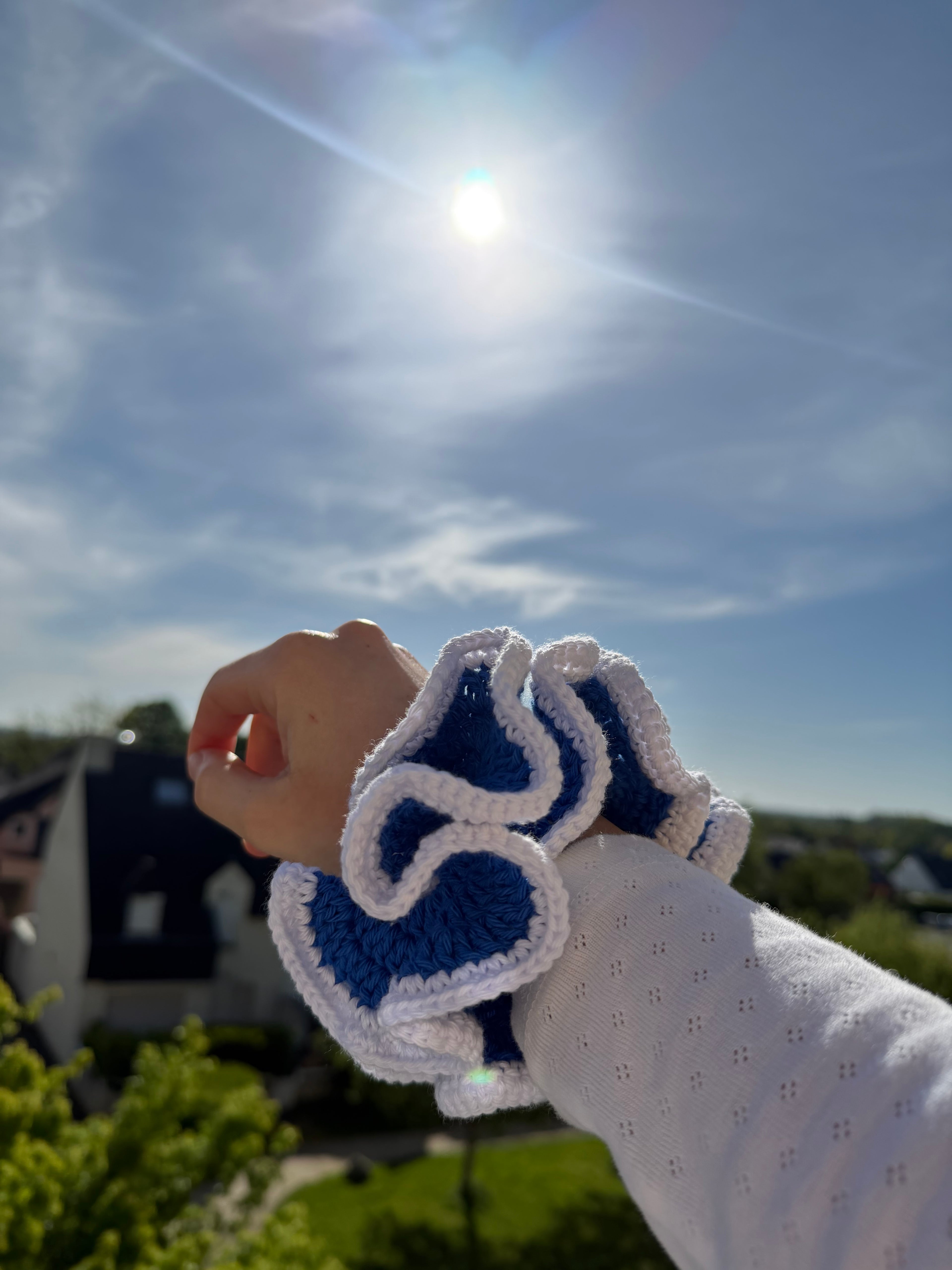 Chouchou XL - Bleu / Blanc