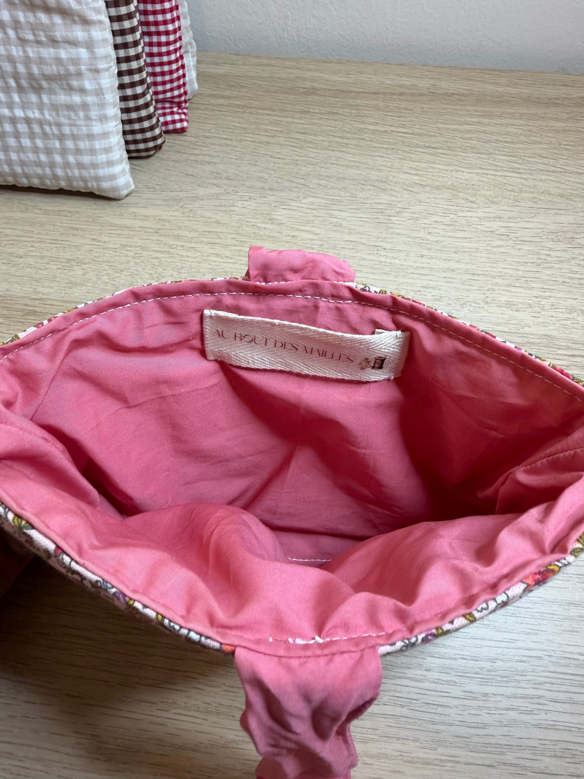 Pochette Protège Livre / Liseuse - Format Poche - Floral  x Rose Satinée