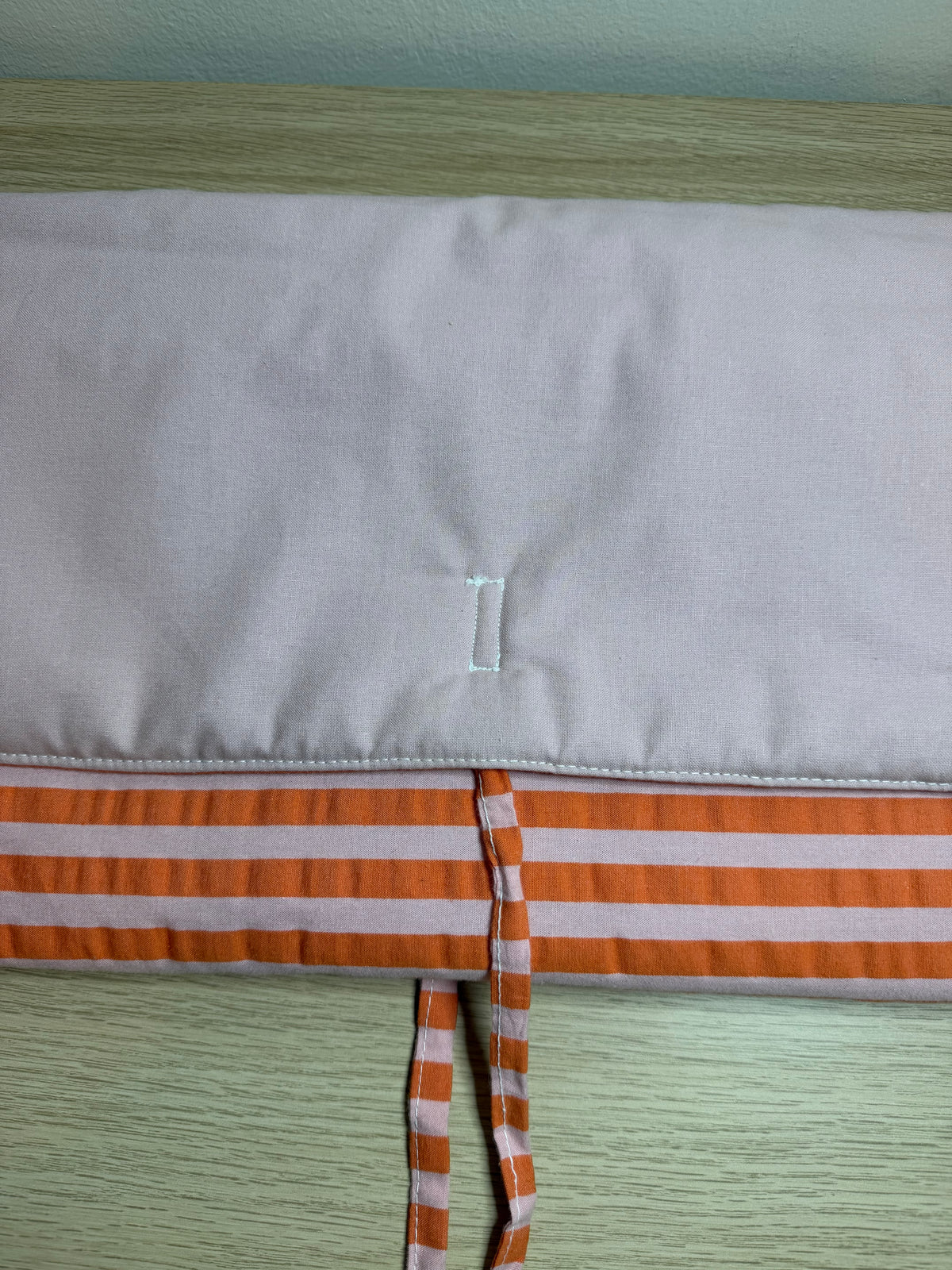 Housse d'ordinateur - Format 15' I 17' - Modèle Rayé Orange I Rose x Uni Rose