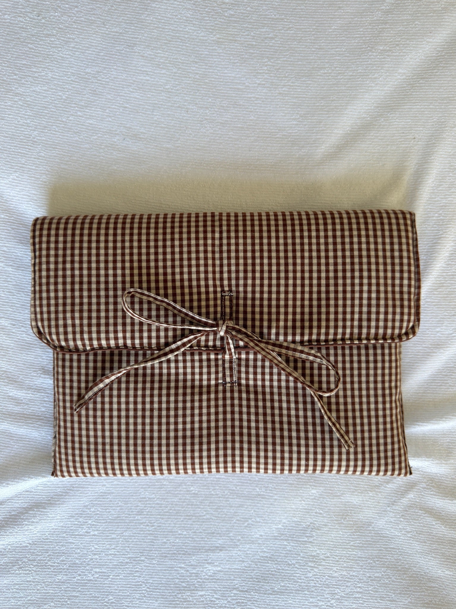Housse de tablette - Format 11’ - Modèle vichy marron