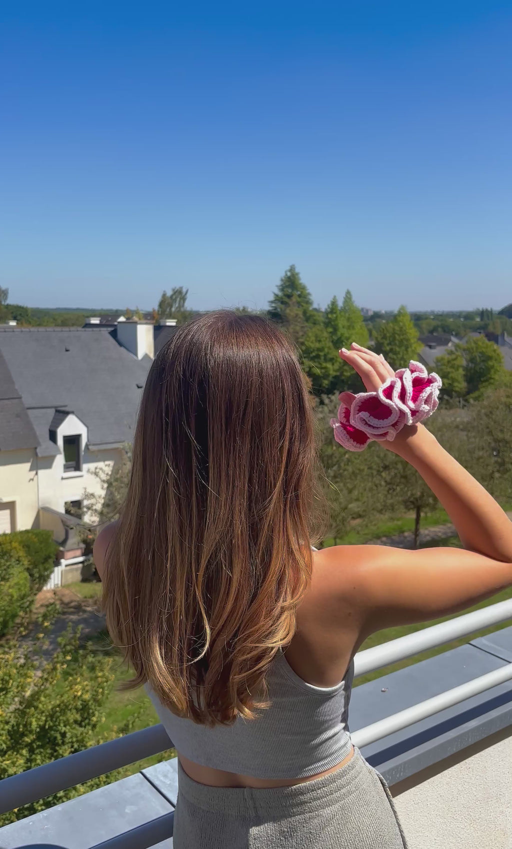 Chouchou XL - Rose Fuchsia / Rose Pastel