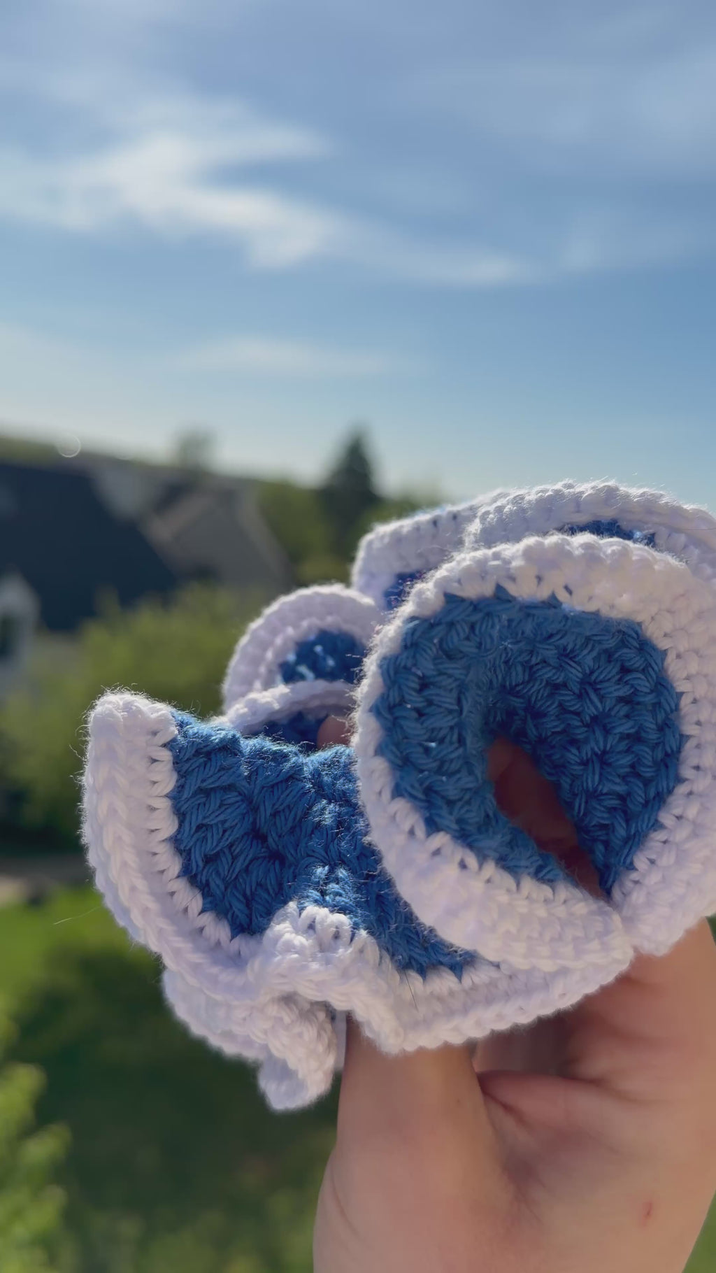 Chouchou XL - Bleu / Blanc